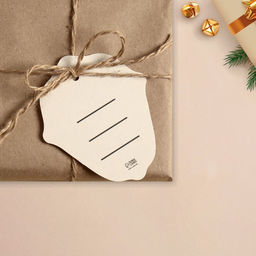 Цена за 20 шт. Открытка-шильдик на подарок «С Новым годом!», 5×9 см