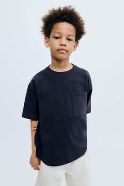 STORIESZ - CAMISETA HEAVY WEIGHT BOLSILLO / Marino - Zara фото 5