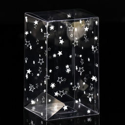 Цена за 5 шт. Складная коробка из PVC Звездопад,12 х 7 х 7 см