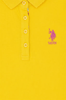 U. S. Polo Assn / Желтая базовая футболка для девочек - U.s. polo assn фото 3