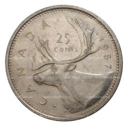 25 центов 1987 года Канада