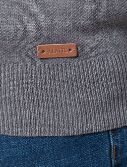 Джемпер тонкой вязки из хлопка на молни