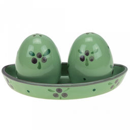 Можжевельник Набор для специй керамический Премиум Дуо: солонка, перечница, на подставке, в коробке (Россия) - Домашняя мода фото 2