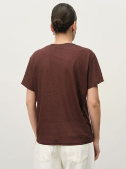 Футболка из крапивы 2882 шоколад