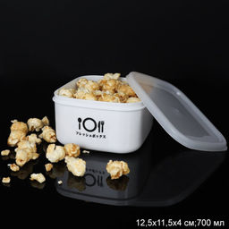 Салатник с крышкой 0,7 л / 2465-700 /уп 144/ Пластик АКЦИЯ