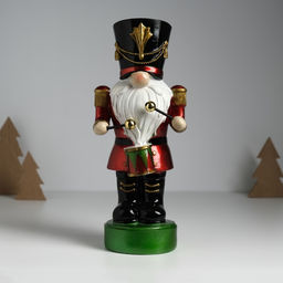 Фигурка полистоун Щелкунчик-гусар в красном мундире, с барабаном, 11?9.5?26.5 см