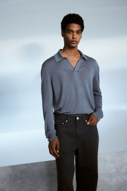 Regular Fit Fine-knit polo shirt - H&m фото 4