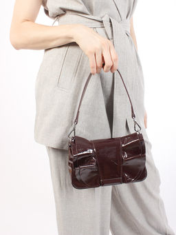 LACCOMA сумка Y2298-3-бордовый натуральная кожа полиэстер