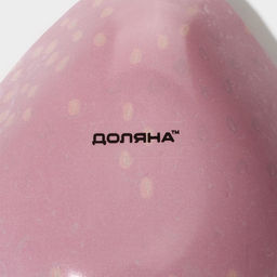 Миска Доляна «Клубничка», 140 мл, 13×10.5 см, фигурная, стекло, красная