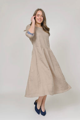 Платье  100% лен