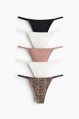 Pack de 5 bragas thong
