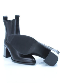 01-PCT161-1 BLACK Ботинки Челси демисезонные женские (натуральная кожа, байка) - Фабричный китай фото 15