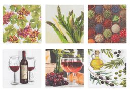 Love2art Салфетки бумажные ассорти SDP №0221-10 33 x 33 6 шт. Вкусы Италии