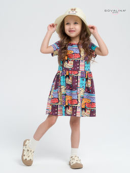 Платье Лето коты в горошек new