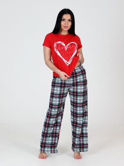 ДК-014 брюки ДОМАШНИЙ ЖЕНСКИЙ КОСТЮМ (Красный) - А-дина фото 4