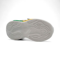 LED - кроссовки С7221-10 бело зеленые - Sport фото 3