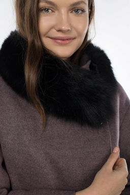 Мех натуральный (песец) Пальто утепленное Термофинн 100 г - El podio фото 6