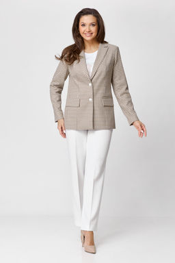 Жакет БелЭльСтиль 412 бежевый гусек фото 2