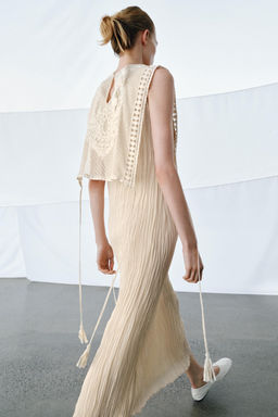 ZW COLLECTION COMBINED DRESS WITH DETACHABLE OVERLAY - Zara фото 15
