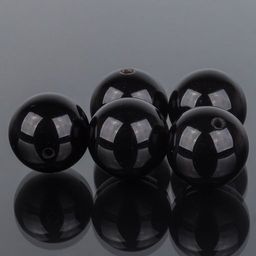 Бусины для украшений из Агата черного (5 шт)