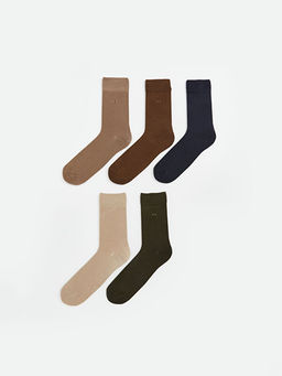 Desenli Bambu Erkek Soket ?orap 5li