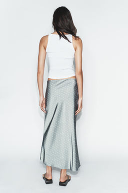 SATIN MIDI SKIRT - Zara фото 9
