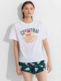 Комплект домашний женский с новогодним принтом - Mark formelle фото 6