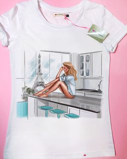 Эксклюзивная футболка Yana Pletneva упаковка плотный Zip пакет!