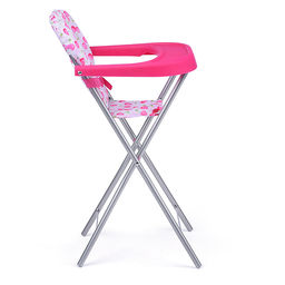 Стульчик для кормления кукол игрушечный, цвет вишенки на белом