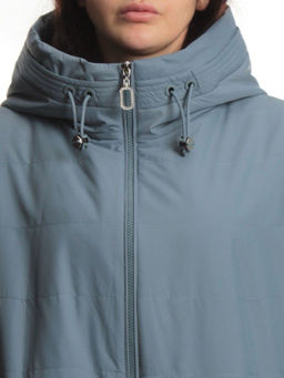 F-804 GRAY BLUE Куртка демисезонная женская (100 гр. холлофайбер) - Fashion фото 4