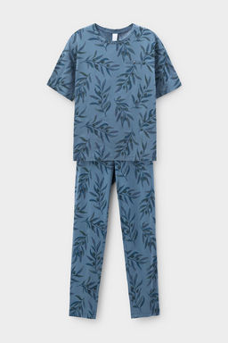 Е 20103/24/голубой мираж,оливковая ветвь пижама жен