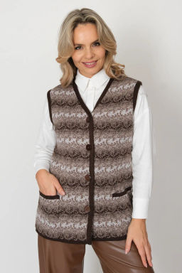 ЗЛАТА Жилет В 2370/бежевый