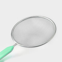 Сито с ручкой Доляна Хозяюшка, d=14 см, цвет зелёный  фото 7