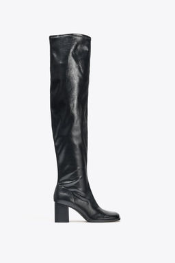HIGH-LEG HEELED BOOTS - Zara фото 3