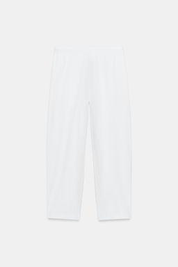 PANTAL?N CARROT INTERLOCK / Blanco - Zara фото 6