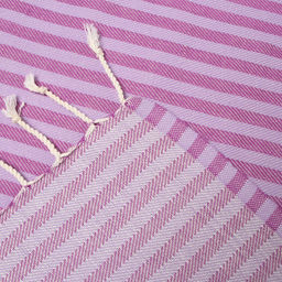 Пештемаль Полосы 100х180 см, сиреневый - Lovelife фото 3