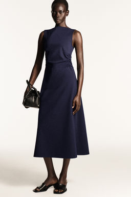 VESTIDO DE ALGOD?N EL?STICO CON CINTURA FRUNCIDA - H&m фото 6