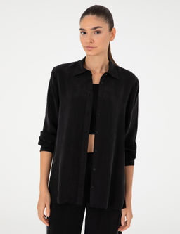 Siyah Comfort Fit Uzun Kollu G_mlek - Pierre cardin фото 3