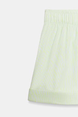 SHORTS POPEL?N RAYAS / Verde/Blanco - Zara фото 10