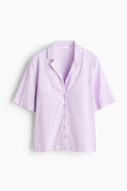 Camisa resort en mezcla de lino