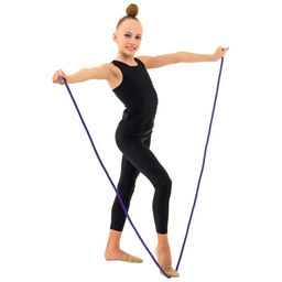 Скакалка гимнастическая утяжелённая Grace Dance, 2,5 м, 150 г, цвет фиолетовый  фото 4