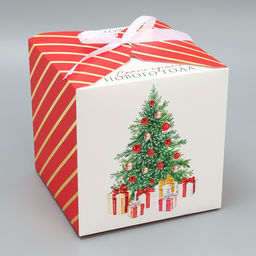 Складная коробка Сказочного Нового года, ёлочка, 18 18 18 см