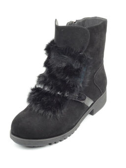 04-907E-7Y1 8J43M Ботинки зимние женские (натуральная замша, натуральный мех)