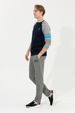 Мужские спортивные штаны антрацитового меланжа - U.s. polo assn фото 3