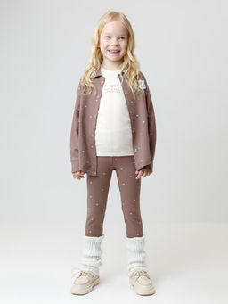 КР 4074/капучино 1312 Н087 к662 брюки (лосины) для дев