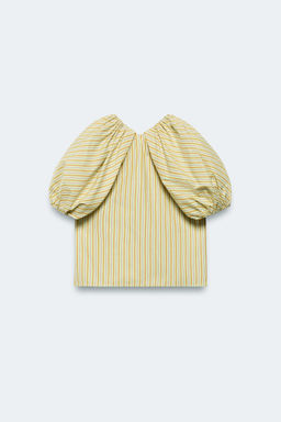 BLUSA RAYAS MANGA ABULLONADA LIMITED EDITION / Lima - Zara фото 7