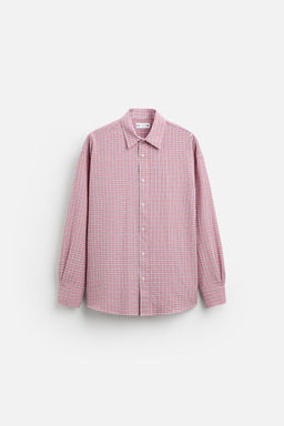 LIGHTWEIGHT CHECK SHIRT - Zara фото 6