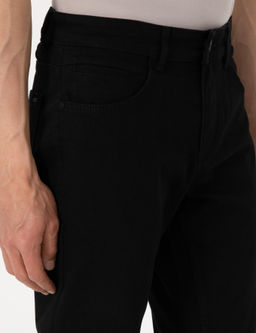 Siyah Straight Fit Jean Pantolon