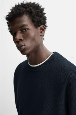 REGULAR FIT TEXTURED SWEATER - Zara фото 6