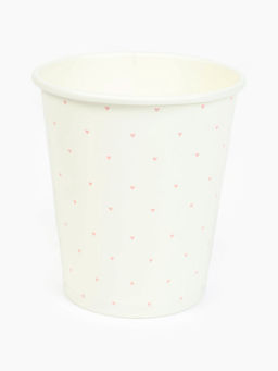 Цена за 10 шт. Стакан одноразовый бумажный «С Днём рождения», белый, 250 мл